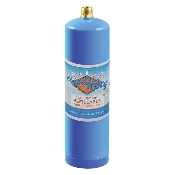 Flame King 2.75 in. L X 2.75 in. W 14.1 oz Propane Cylinder Steel 1 pc Propane FLMKNG141LP - main